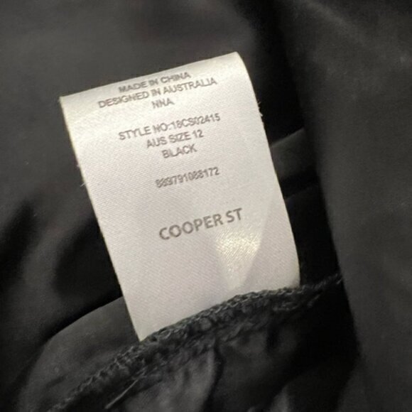 NEW COOPER ST Chenille Fabric Midi COCKTAIL DRESS $200‎ Size 8 NORDSTROM Black - Picture 16 of 16